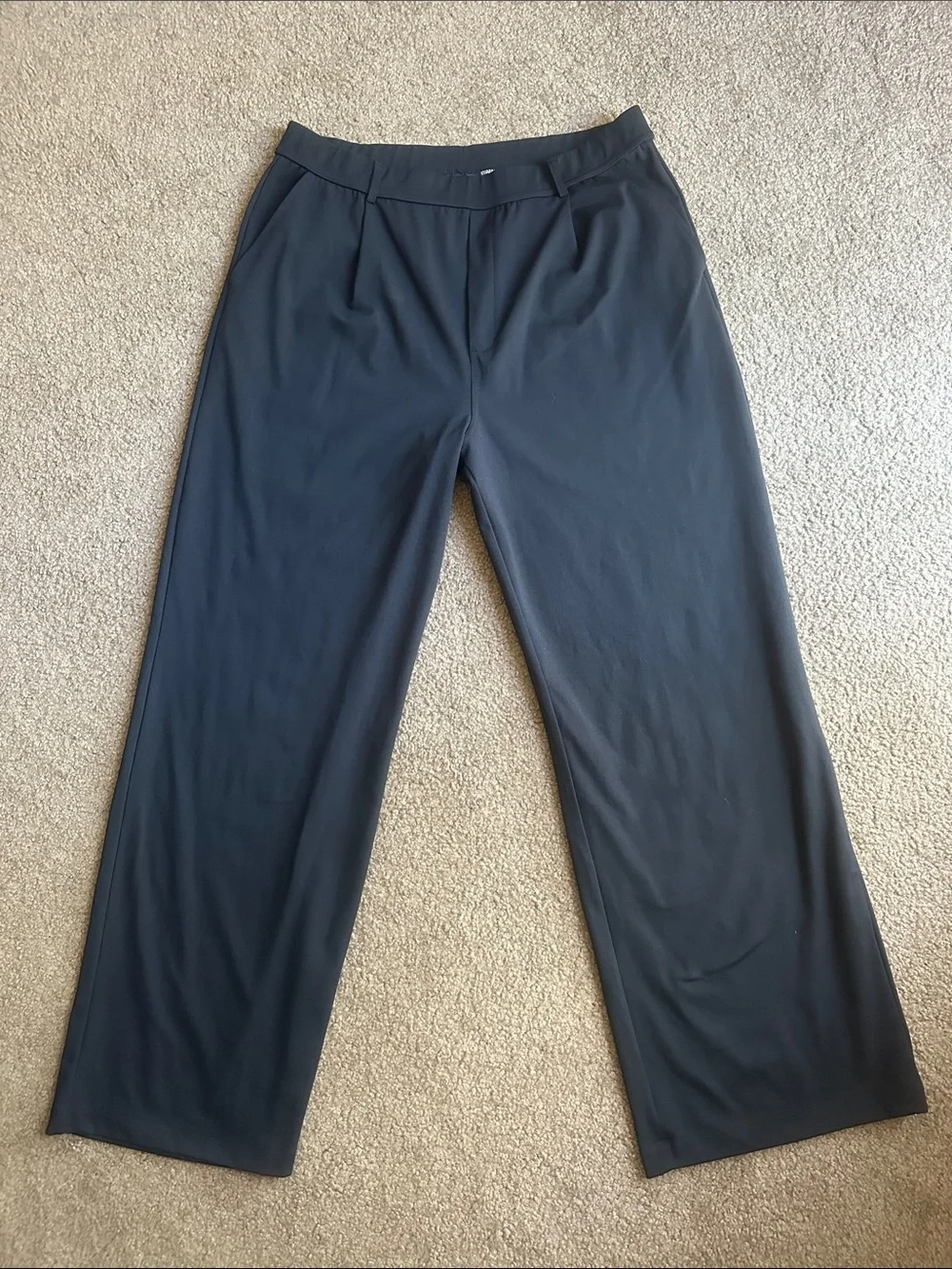Women’s Halara DayStretch High Waisted Pocket Work Flare Pants Black SZ XL Tall